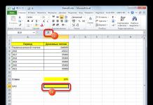 Вычисление NPV в Microsoft Excel
